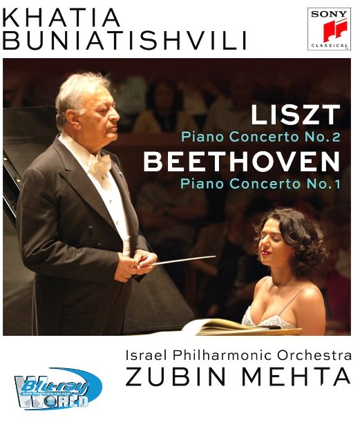 M1598.Khatia Buniatishvili Liszt - Piano Concerto No. 2 + Beethoven - Piano Concerto No.1 (2015)  (25G)
